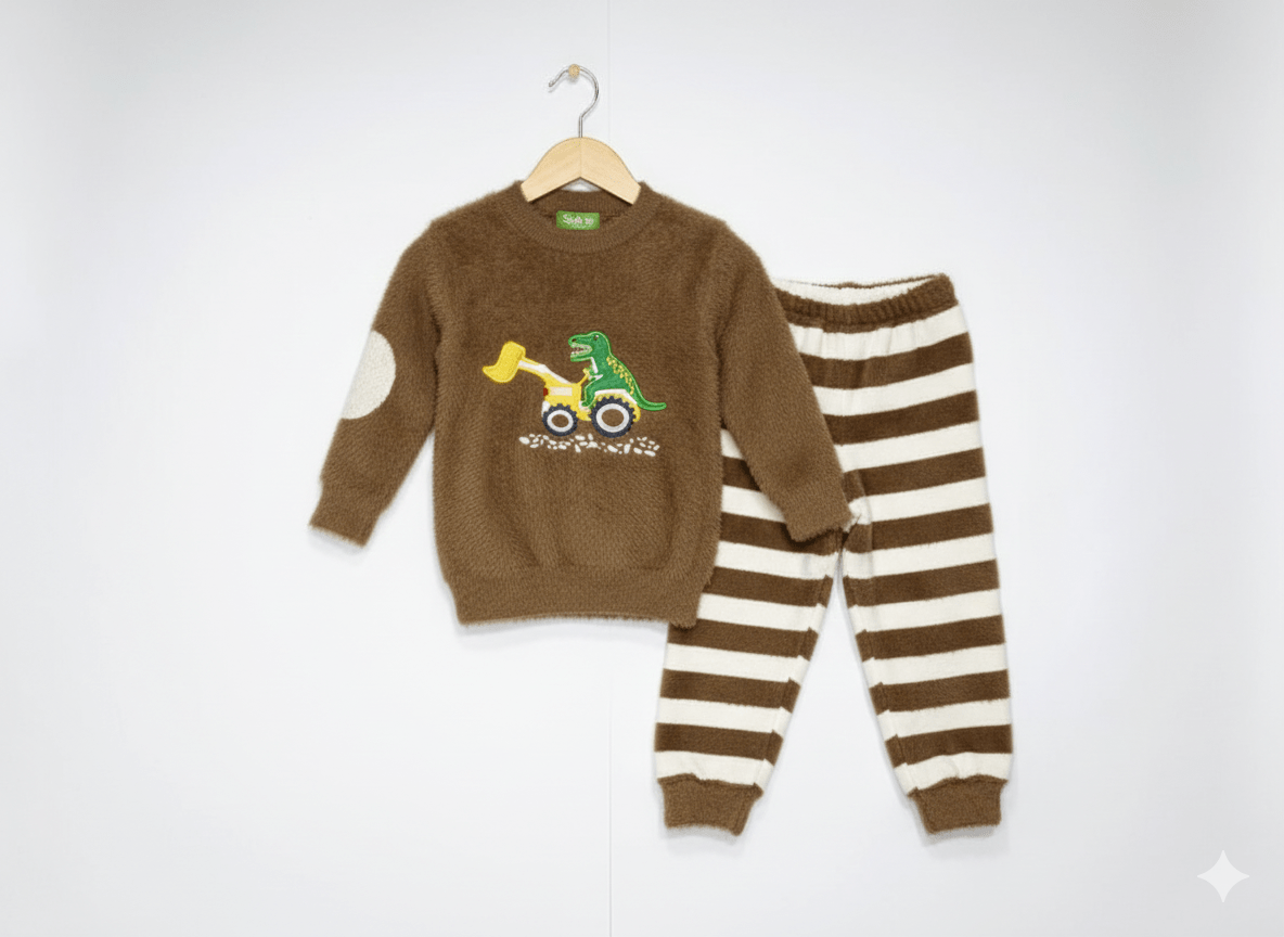 🦖 Digging Dino Toddler Sweater Set 🚜By Liberi