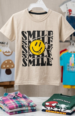 "Keep Smiling" Graphic Tee